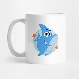 Cute shark character Mug